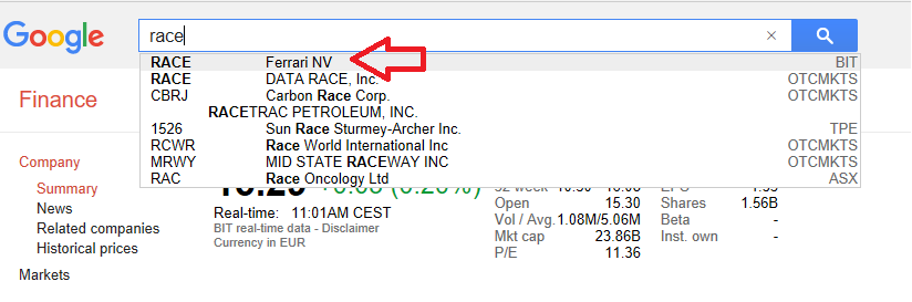 RACE - Ferrari NV